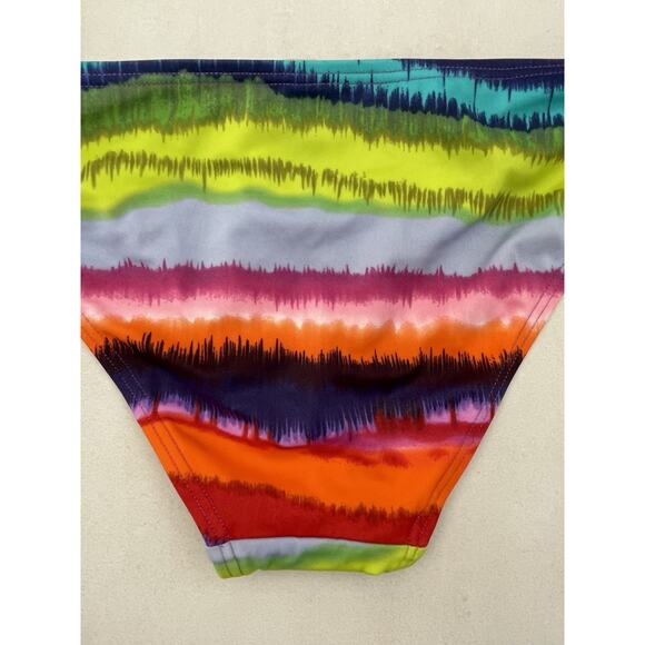Victoria's Secret Swim Bikini Bottom Striped Low Rise Swimwear - Picture 6 of 8